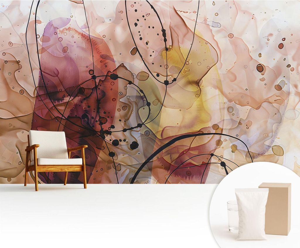 Fototapete - 416x254 cm - Tapete - Wandtapete - Wandbilder - Dekofolie - Tapete Folie - Wand - Dekoration - Wohnzimmer - Abstrakte Harmonie