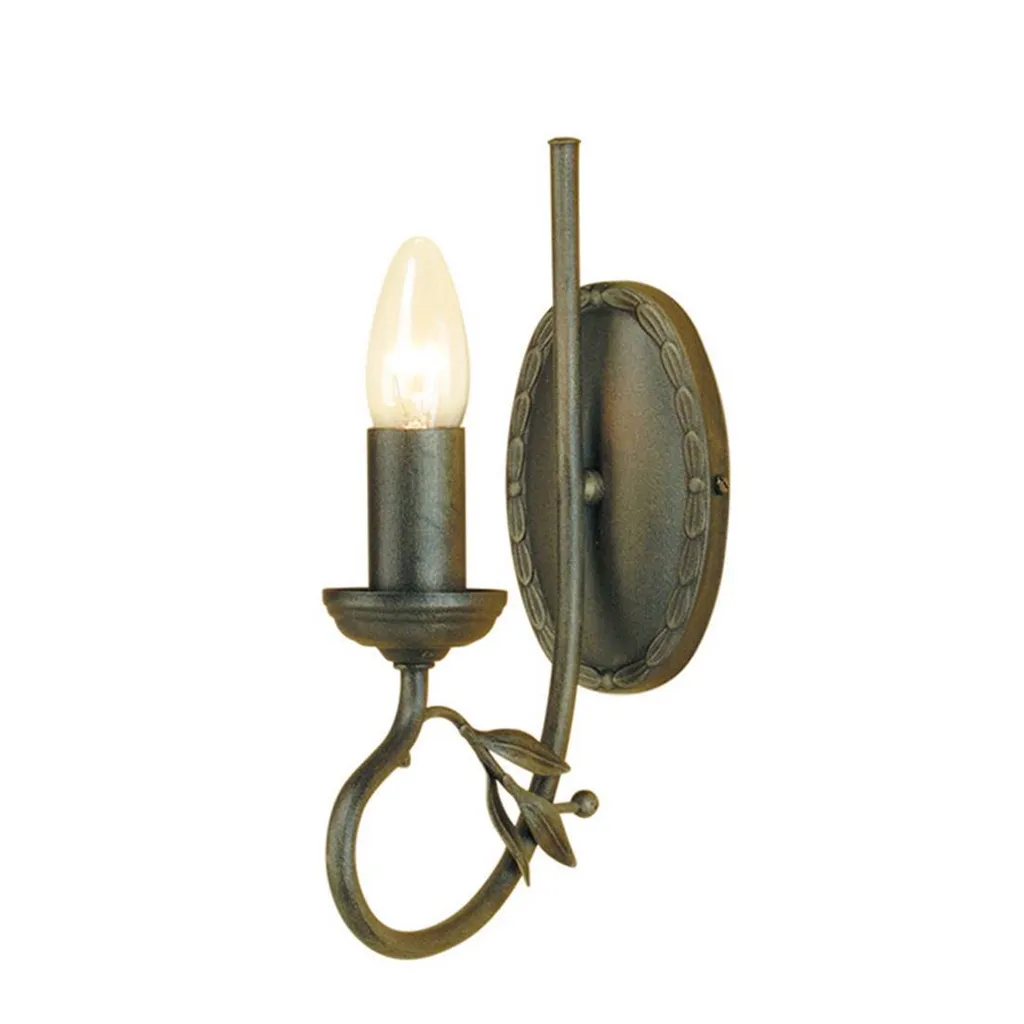 Applique murale Olivia Elstead Lighting, noir et patine dorée, E14
