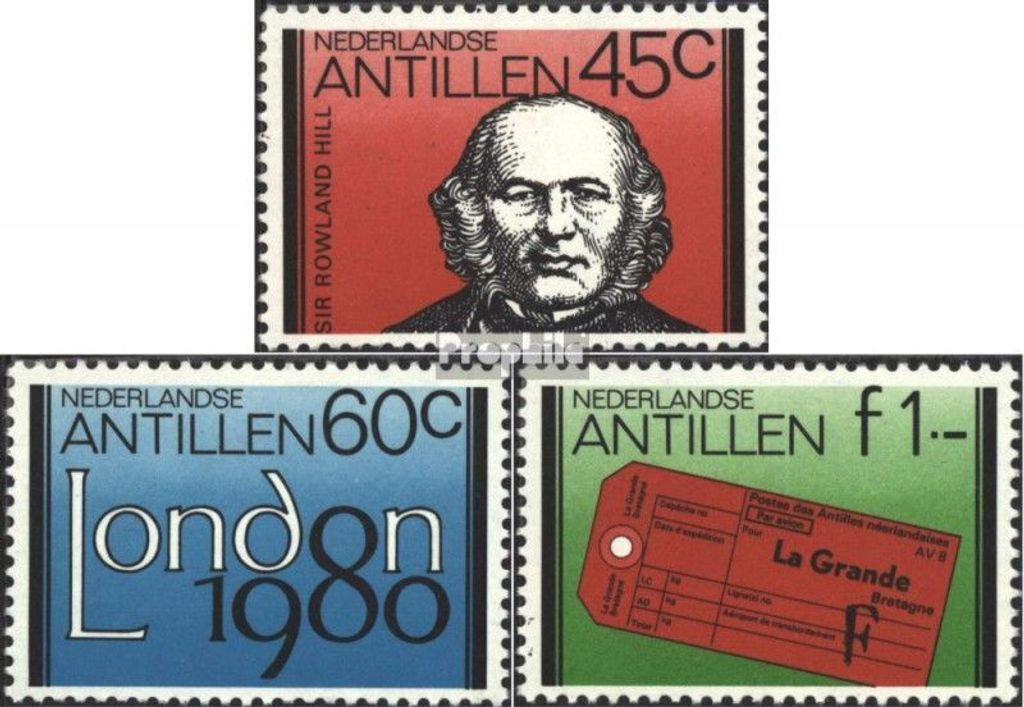 Briefmarken Niederländische Antillen 1980 Mi 422-424 (kompl.Ausg.) postfrisch LONDON