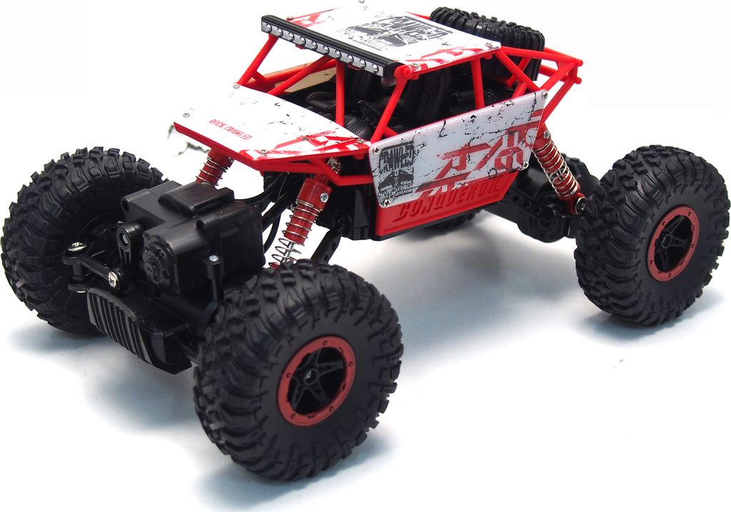 Amewi 22195 - Raupenfahrzeug - Elektromotor - 1:18 - Betriebsbereit (RTR) - Weiß - Conqueror "White" 4WD RTR 1:18 Rock Crawler