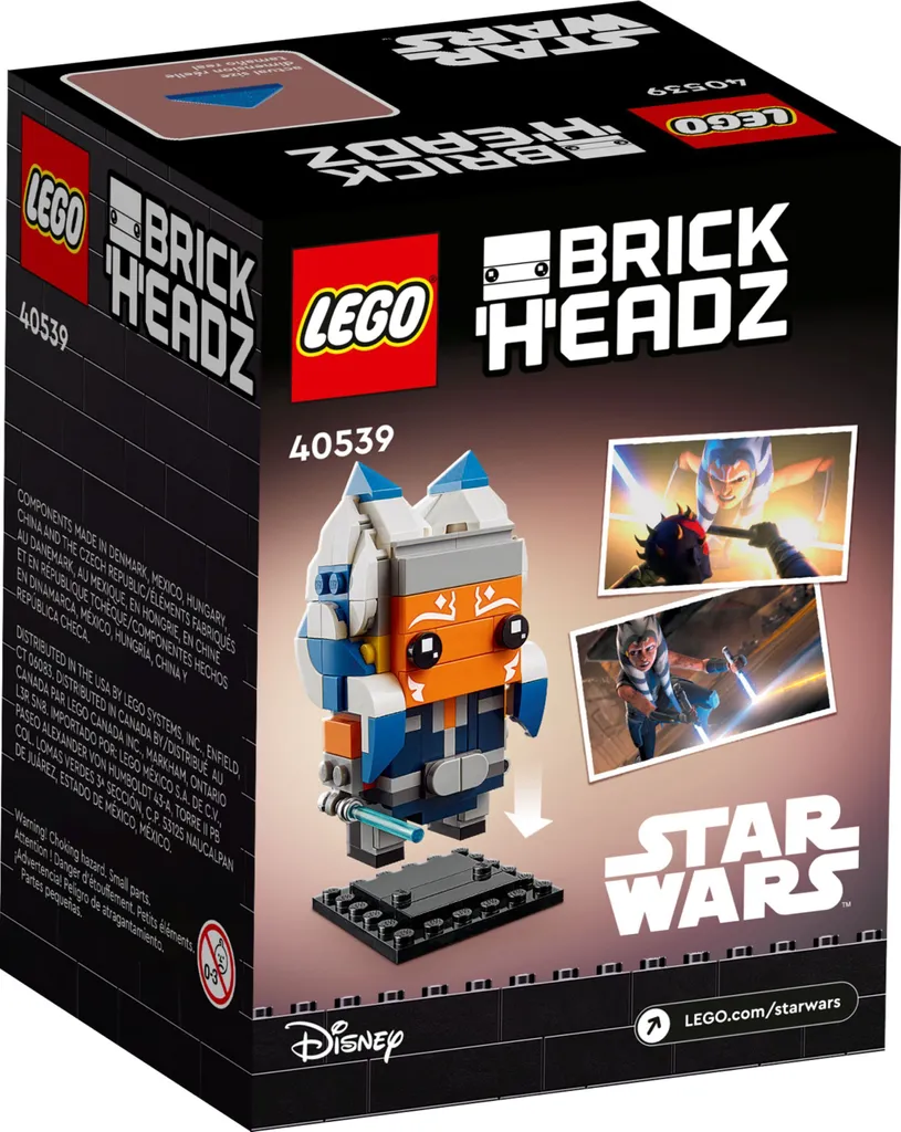 LEGO Brickheadz 40539 Ahsoka Tano Figurine de Collection Star Wars 150