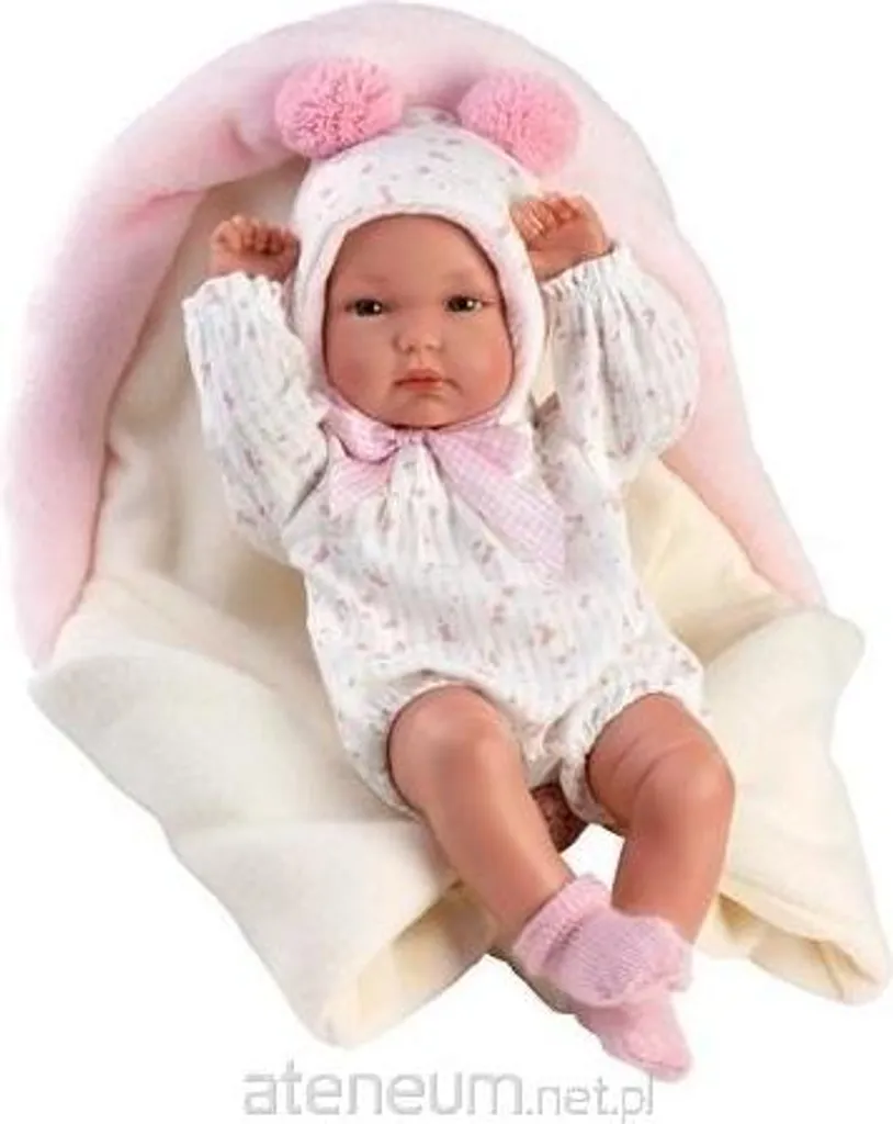 Bimba poupée en vinyle avec sac de couchage 35cm pour enfant réaliste