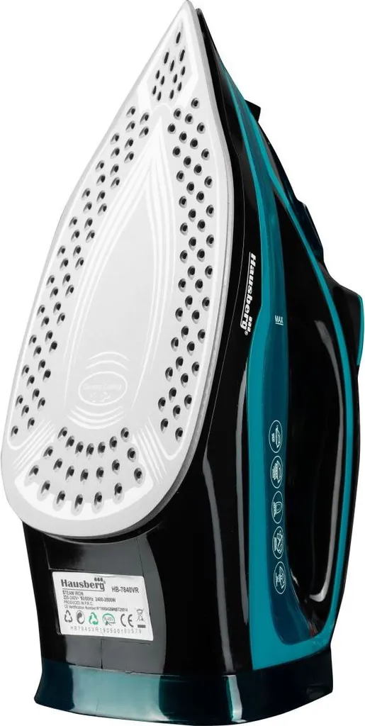 Fer à Repasser Puissant pour Linge Difficile Hausberg 300ml Noir Vert
