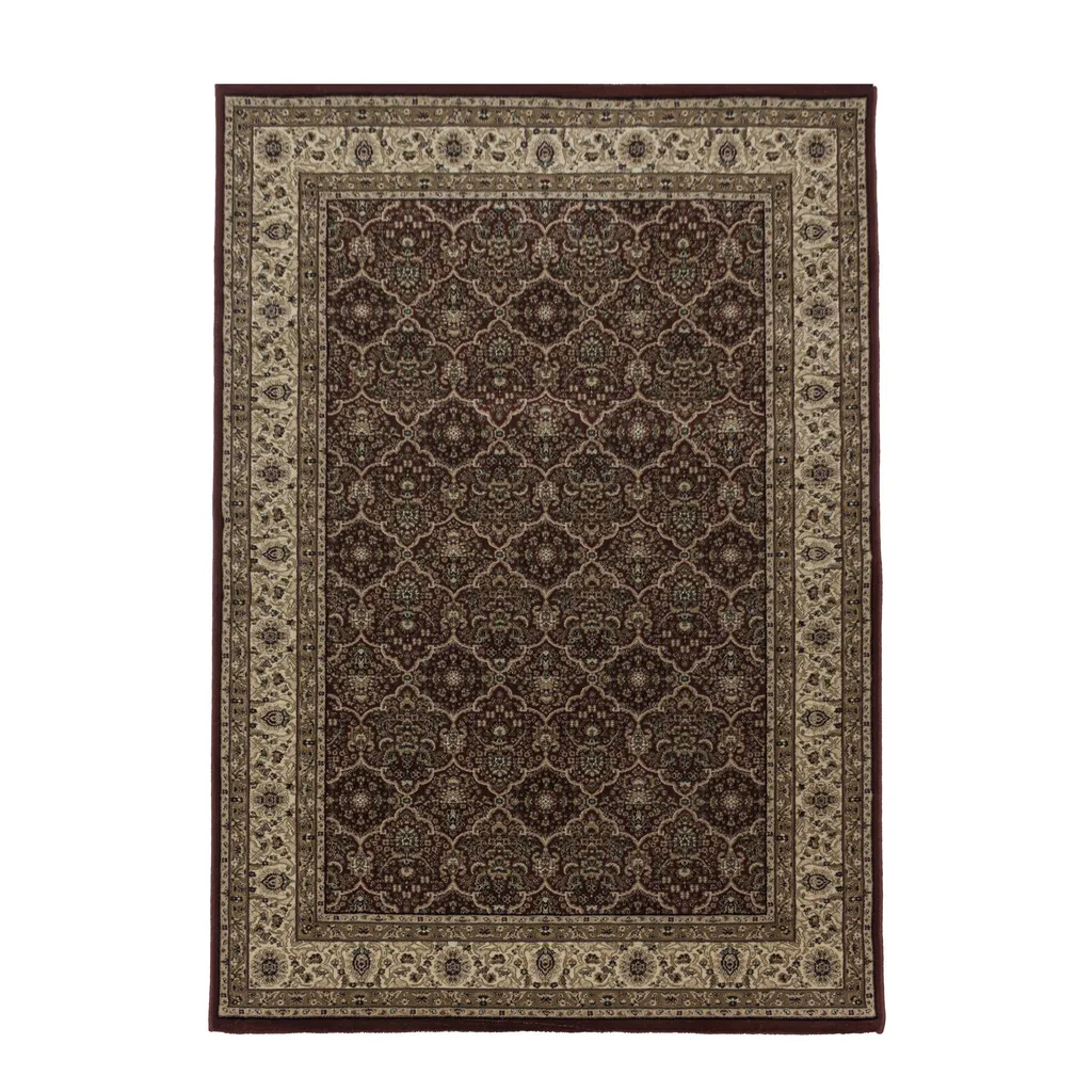Tapis rouge 120x170 cm Cachemire 2602 - Texture soyeuse et entretien facile