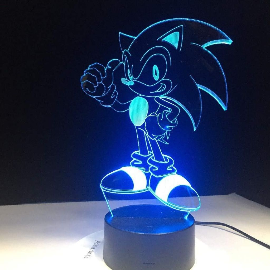 Sonic the hedgehog 3D LED Tischlampe