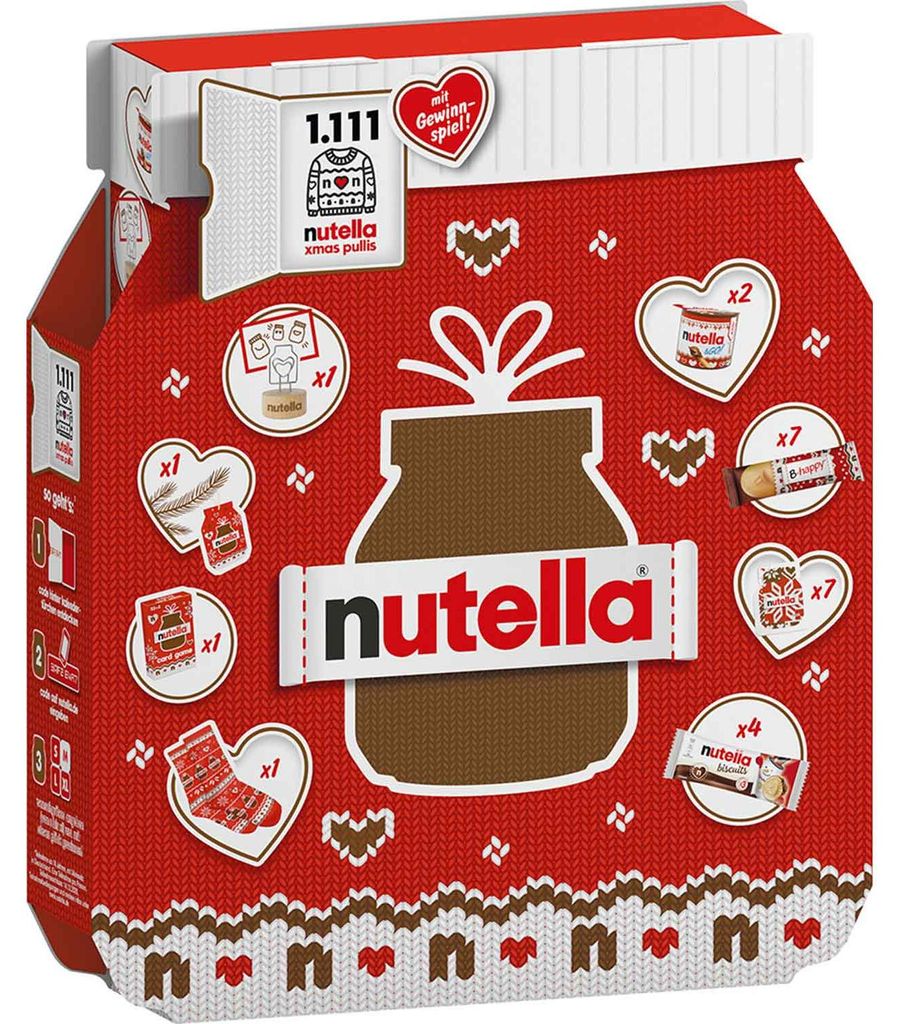 nutella Adventskalender 2024, eine Produktbild 