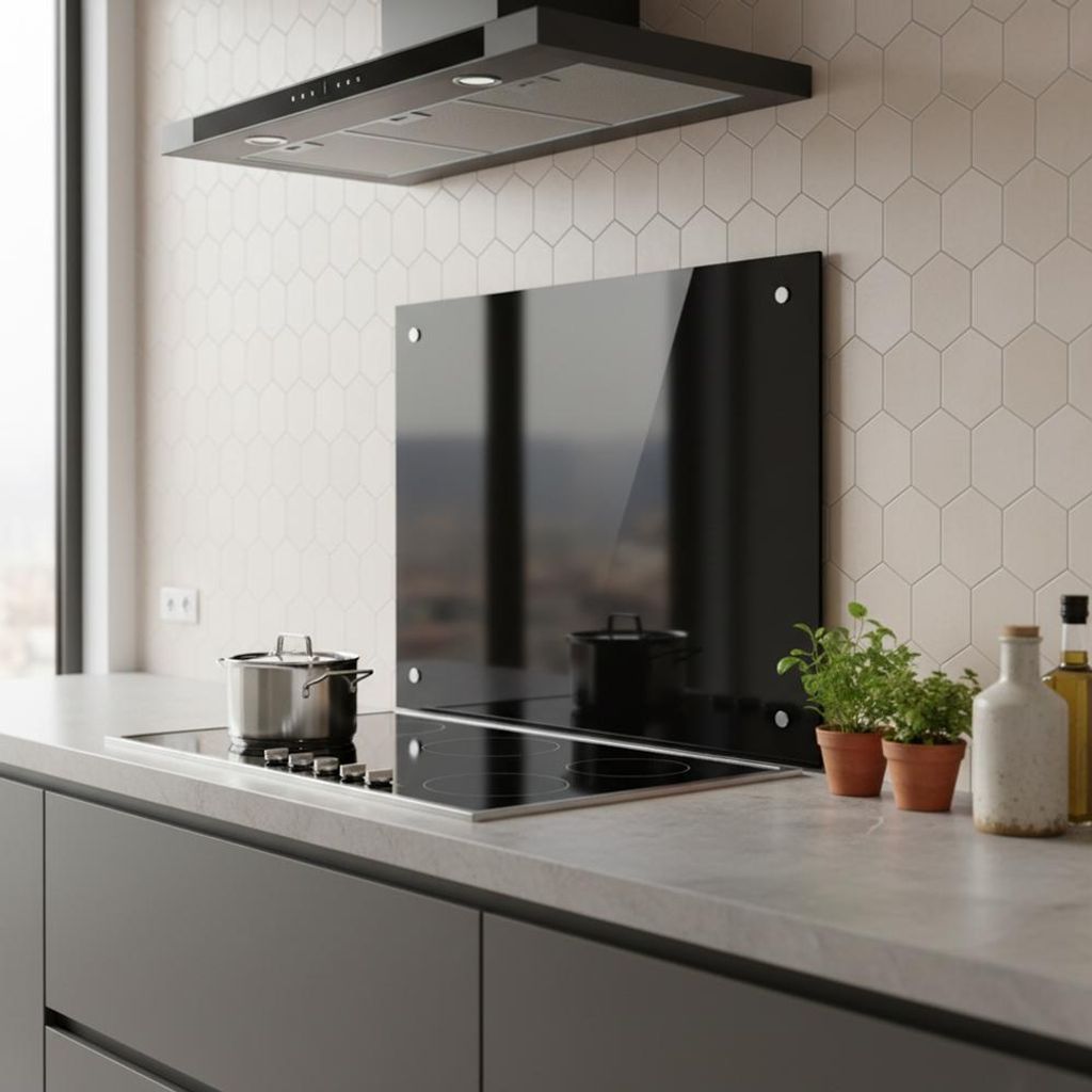Melko Küchenrückwand Spritzschutz Fliesenspiegel 6mm ESG - Produktbild 