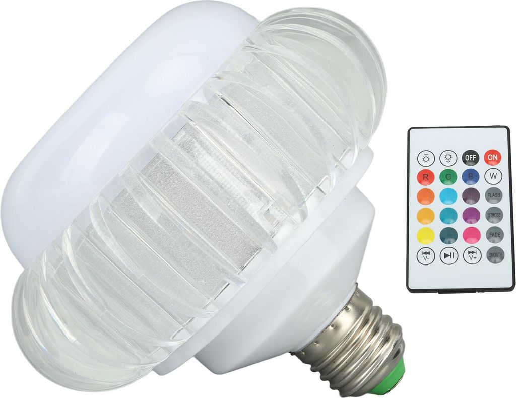 Smart LED Glühbirne Wireless Bluetooth Glühbirne Lautsprecher E26 E27 RGB Farbe wechselnde Glühbirne mit 24 Tasten Fernbedienung