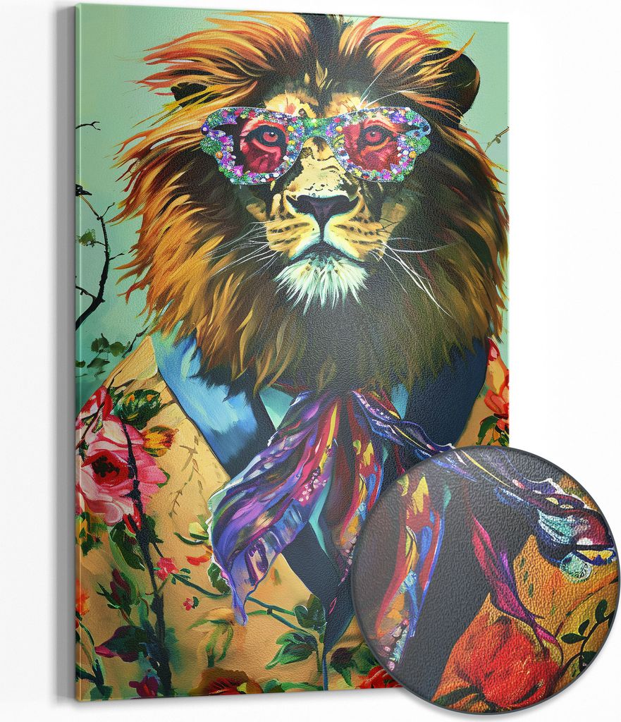 DEQOART Magnettafel Metall 60x90 cm 'Königlicher Stil' Whiteboard Pinnwand Büro