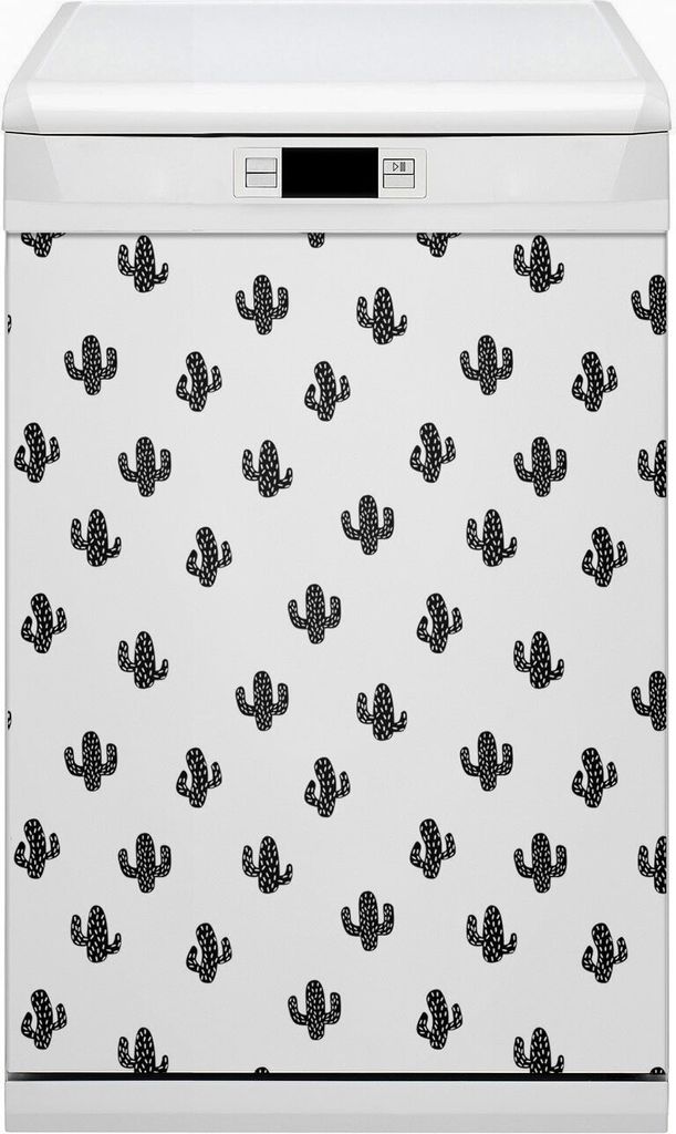 Magnet Folie für Geschirrspüler Magnete Geschirrspüle Magnet für Spülmaschine 45x80 cm Nachbildung - Kaktusmuster