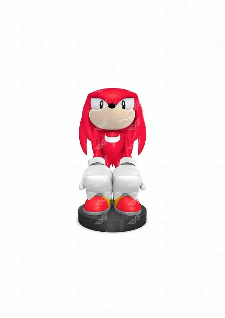 Statue Support Knuckles Sonic 21cm avec Bras Robustes Cable Guy Rouge - 2