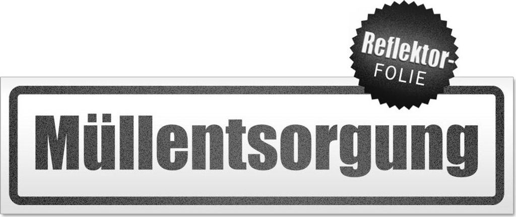 Müllentsorgung Magnetschild Schild magnetisch