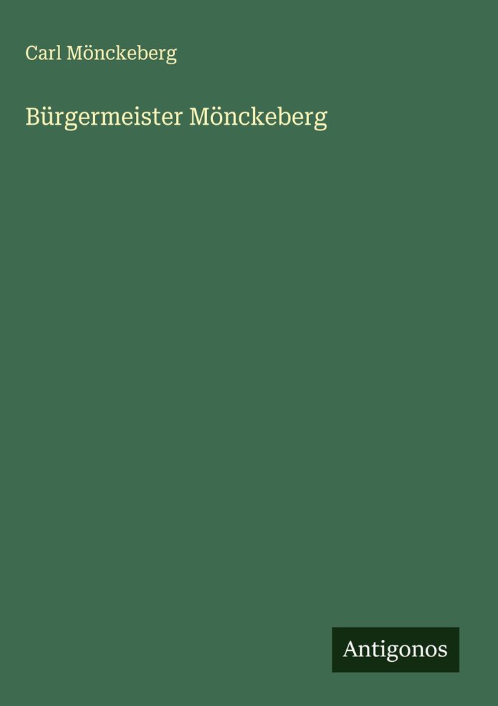 Bürgermeister Mönckeberg