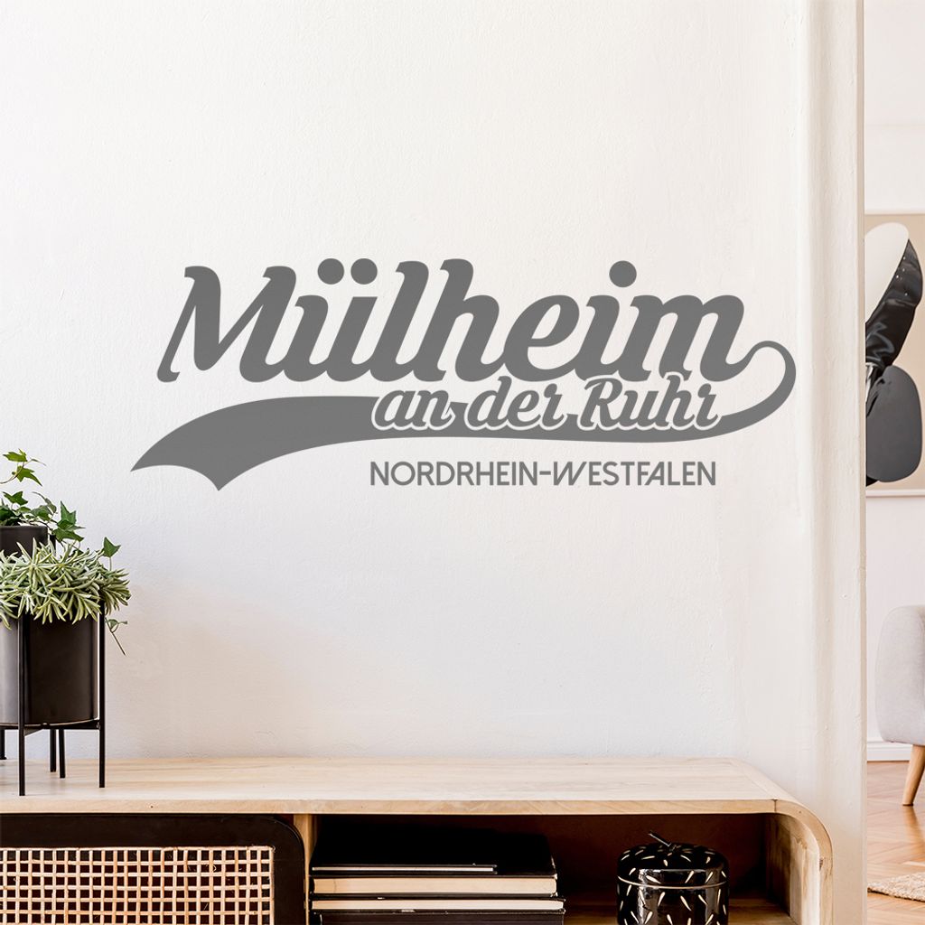 Mülheim Nordrhein-Westfalen Wandtattoo Wandaufkleber Wall Sticker - Dekoration, Küche, Wohnzimmer, Schlafzimmer, Badezimmer