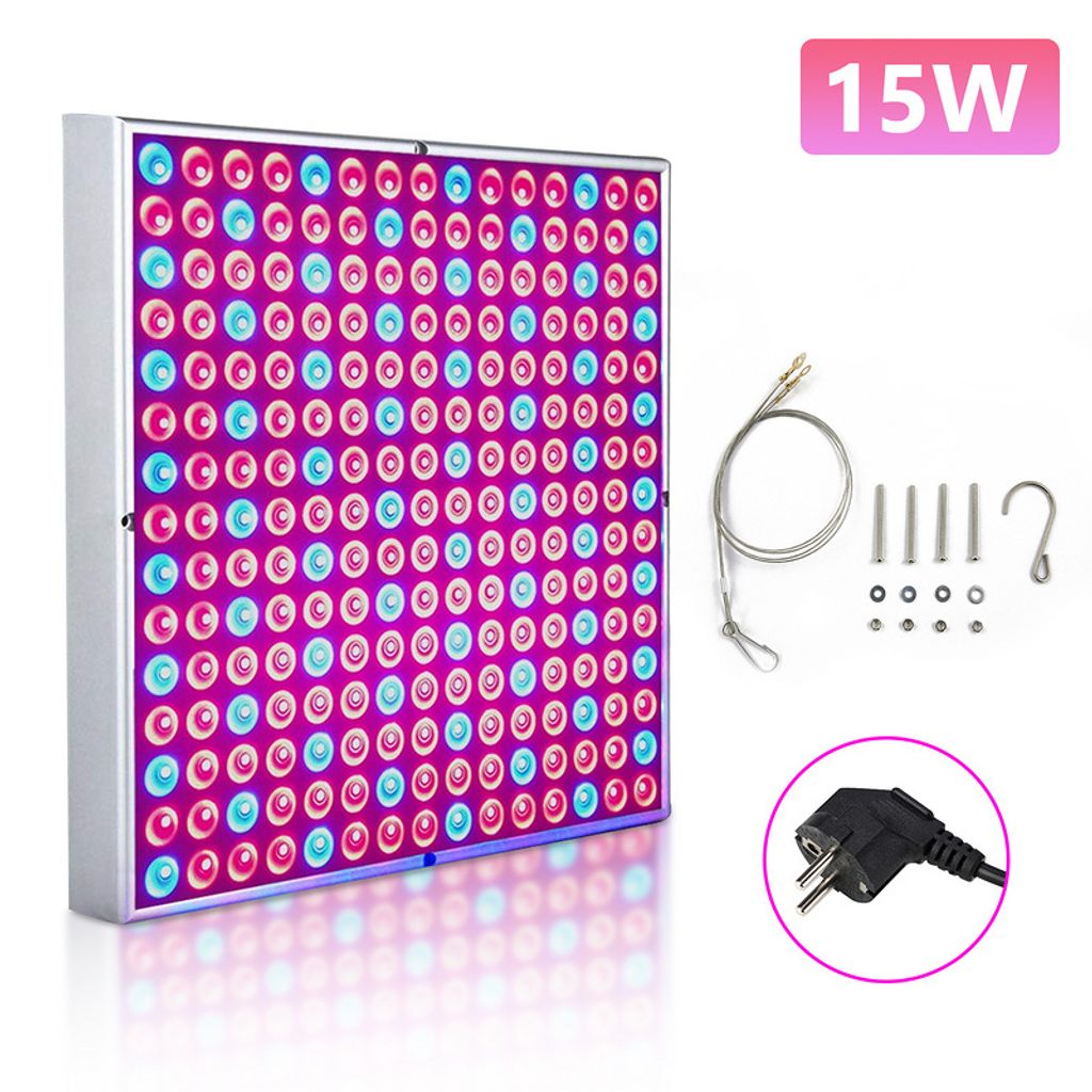 Peviasot Pflanzenlampe Pflanzenlicht Zimmerpflanzen Wachstumslampe Grow Lampe 15W