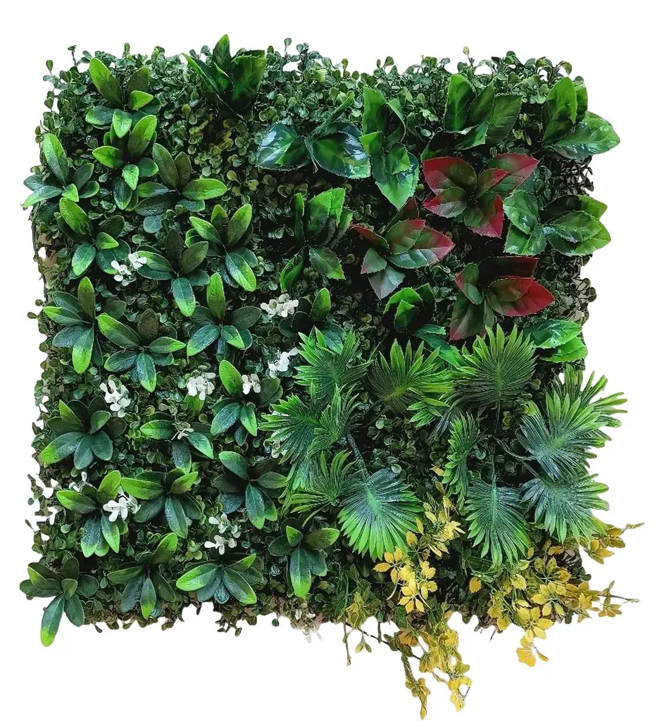 Panneau mural végétal artificiel B-b 12 pièces décor durable et vert