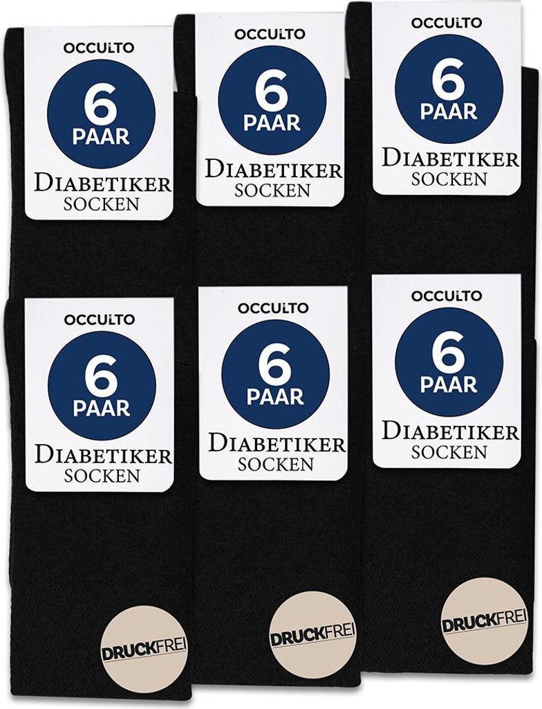 Occulto Diabetikersocken Herren ohne Naht ohne Gummibund Produktbild 