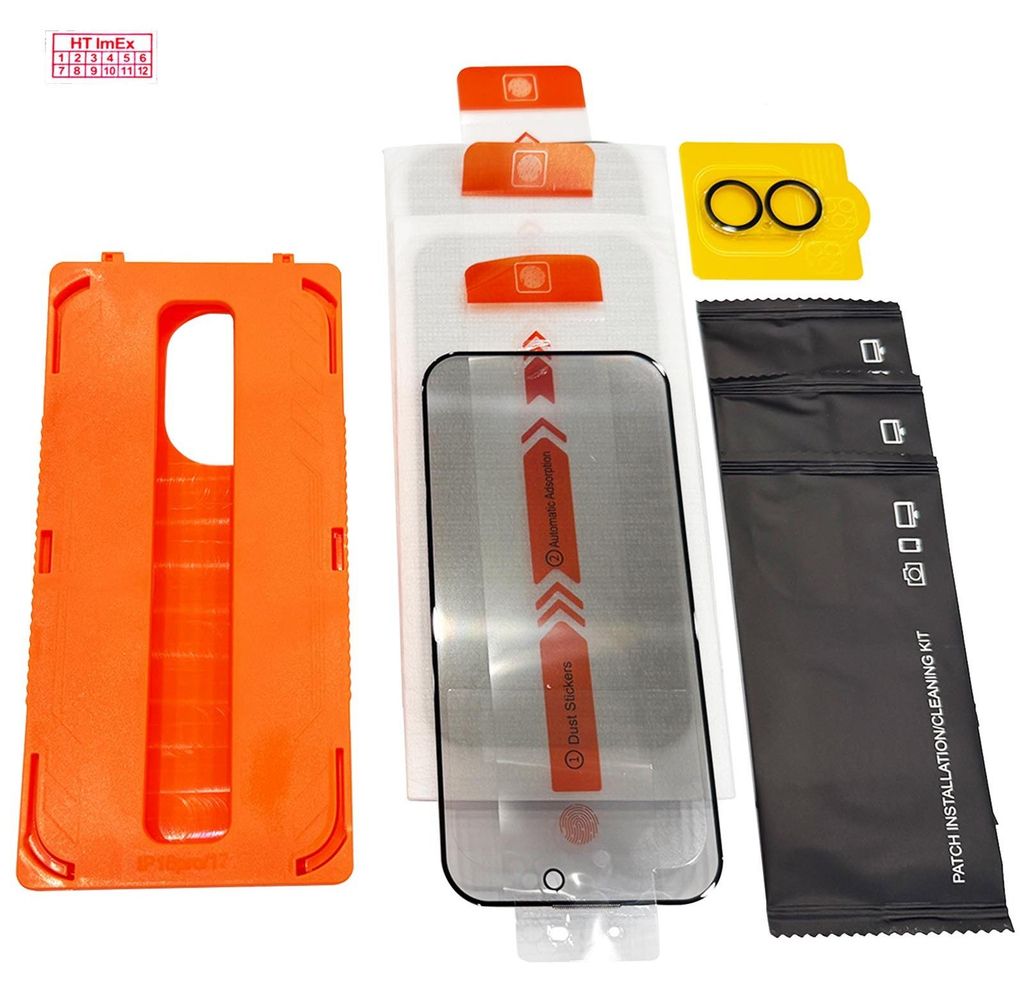 3x Privacy Screen Protector kompatibel mit iPhone 16 Plus + Camera Lens Protector Kit