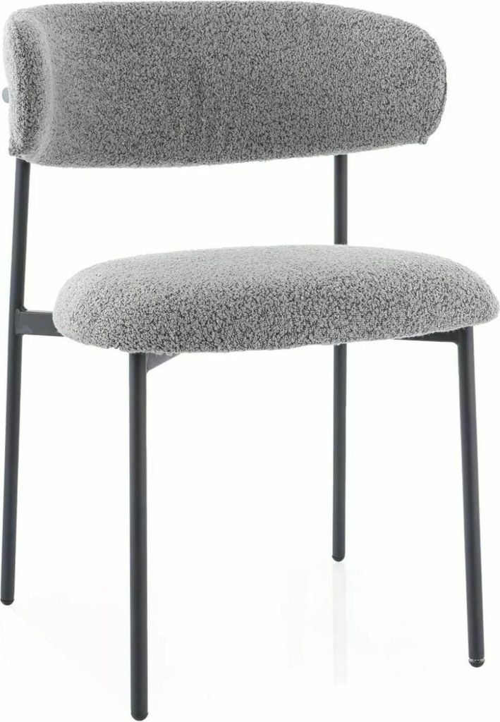 DOMENICA 2 Polsterstuhl für Esszimmer - grau/schwarz