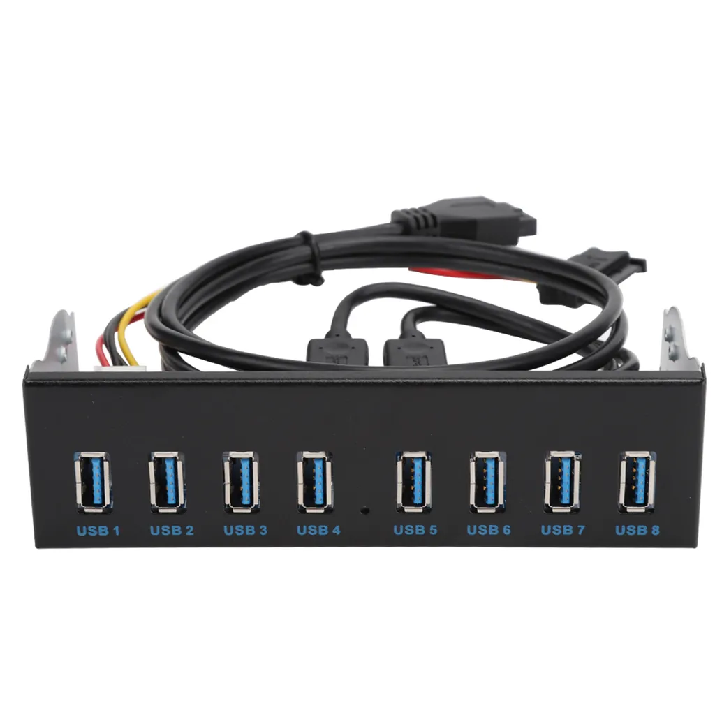 Hub USB 3.0 Panneau Avant PC : Solution 8 Ports pour Baie 19PIN Libre