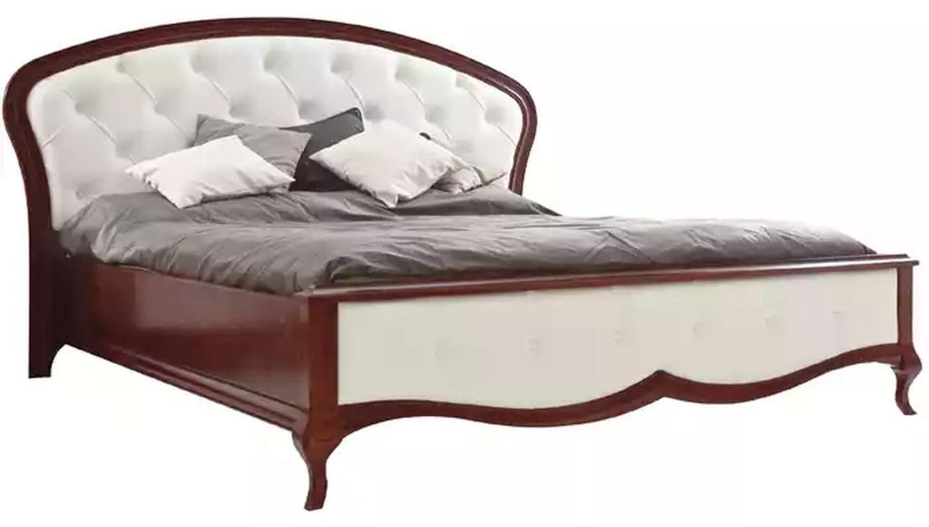 Bett Polster Design Luxus Doppel Hotel Betten Barock Holz Möbel Neu