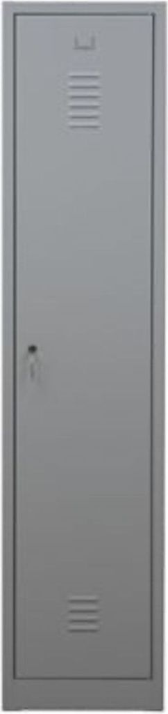 Garderobenspind Camel | 1-Fach| HxBxT 180x41x50 cm | Zylinderschloss | Grau