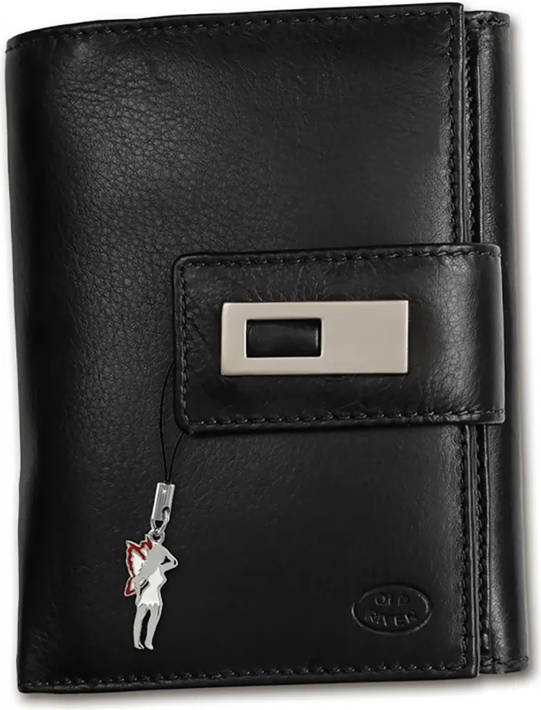 Portefeuille cuir noir Old River pour homme - Petite maroquinerie chic