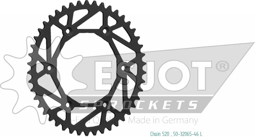 Pignon pas 520 ESJOT Superlight pour changement de kit chaîne moto