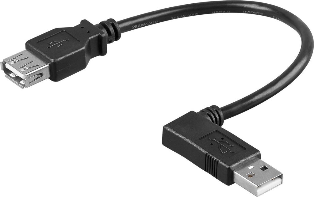 Goobay 95704, 0,15 m, USB A, USB A, USB 2.0, Produktbild 
