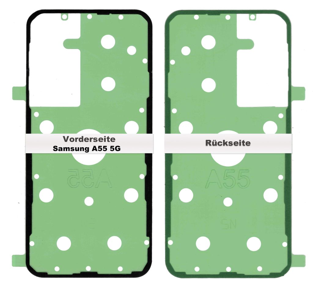 Samsung Galaxy A55 5G A556 Akkudeckel Rahmen Kleber Dichtung Backcover Adhesive Klebefilm
