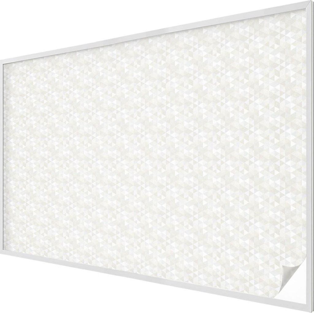 Buntglas Fensterfolie – 146x200 cm – Stained-Glass Design – blickdichte dekorative Sichtschutzfolie – selbstklebend, UV-Schutz – Geometri...
