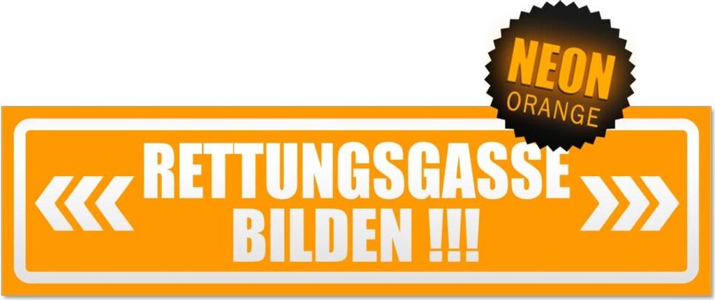 Rettungsgasse bilden invertiert Magnetschild Schild magnetisch