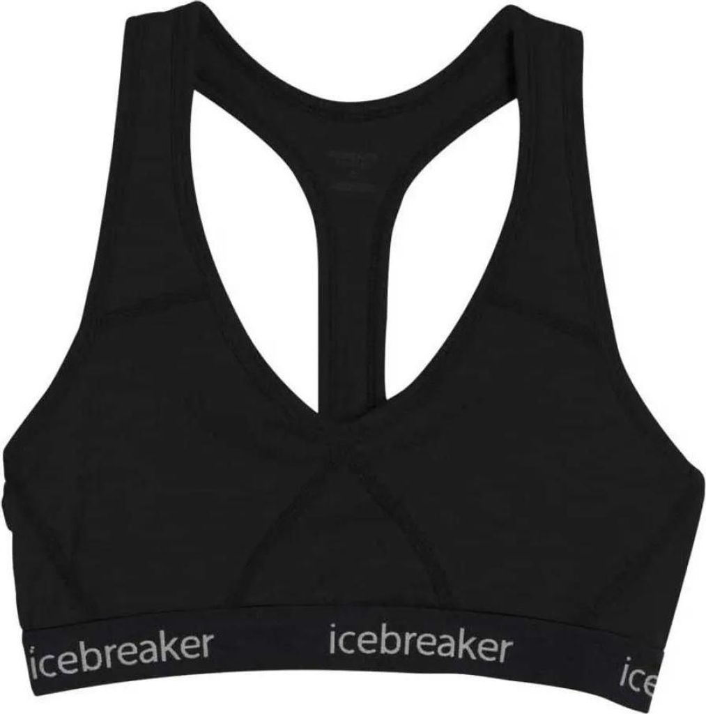 Icebreaker Sprite Racerback Merino Sport-bh Schwarz XS Damen Schwarz XS