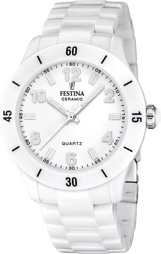 Festina Damenuhr Keramik Armbanduhr Keramik weiß UF20720/1 Produktbild 