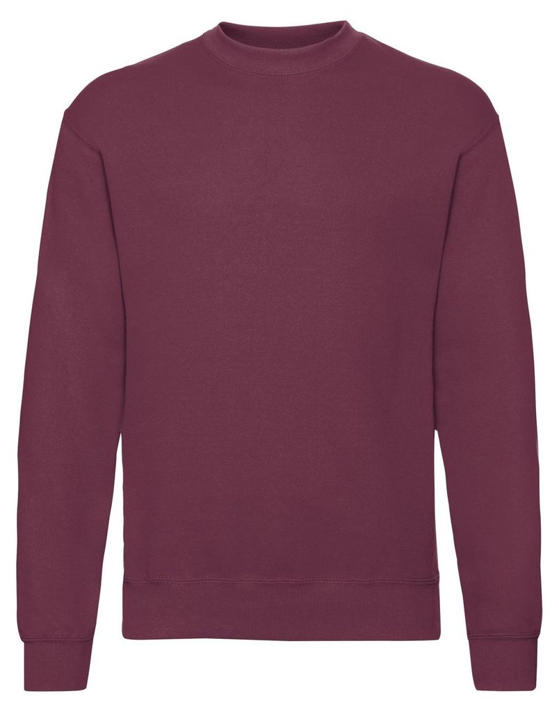 Fruit of the Loom - "Classic" Sweatshirt für Herren angesetzte Ärmel FK2731 (L) (Burgunderrot)