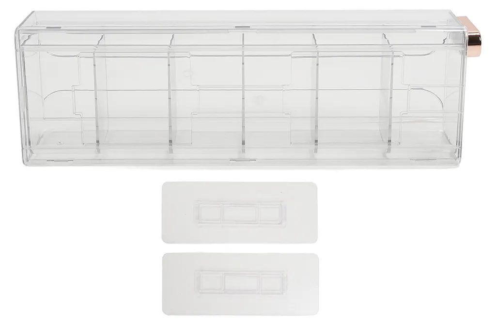 Boîte de rangement sous-vêtements murale transparente - Set de 6 pièces