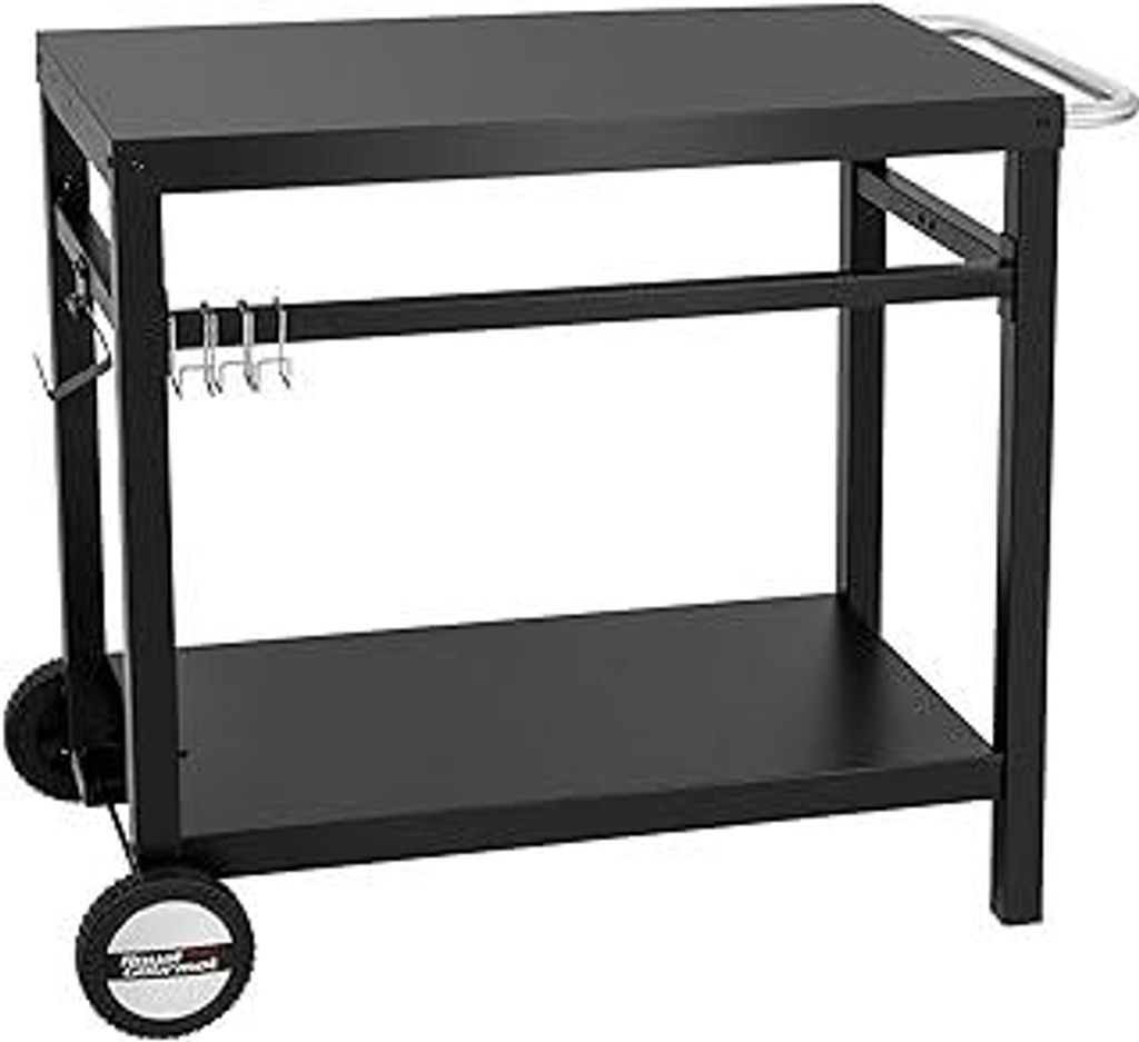 Royal Gourmet Grillwagen Grilltisch Outdoor Beistelltisch Garten Trolley Outdoorküche Multifunktioneller Arbeitstisch Werkbank für Outdoor BBQ Se...
