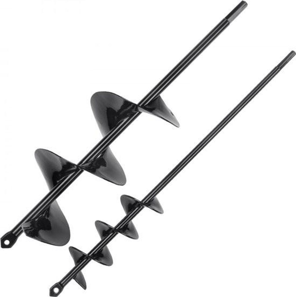 Gartenbohrer φ47x400m und φ97x400mm Erdbohrer für elektrische Bohrmaschine PCM Stahl-Pfostenbohrer passend für 3/8"(9,53mm) Sechskantbohrer Dre...