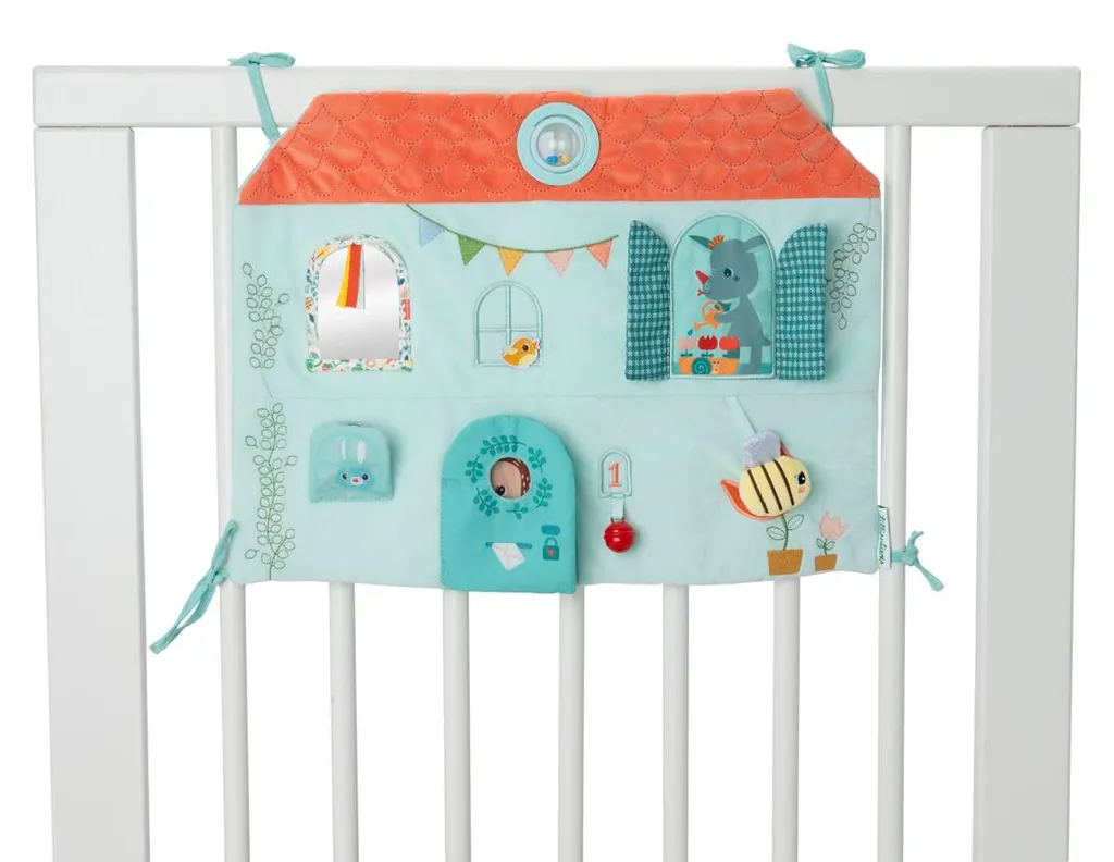 Jouet interactif en tissu Lilliputiens tableau éveil bébé 30x22cm