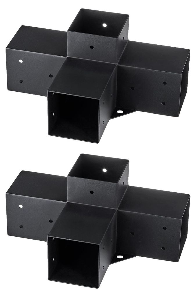 VEVOR - Juego de 2 conectores para postes fabricados con Imagen del producto 