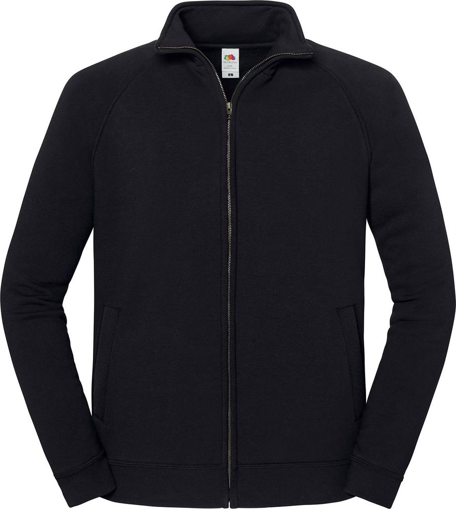 Fruit of the Loom - "Iconic Premium" Sweatjacke für Herren/Damen Uni RW11154 (XL) (Schwarz)