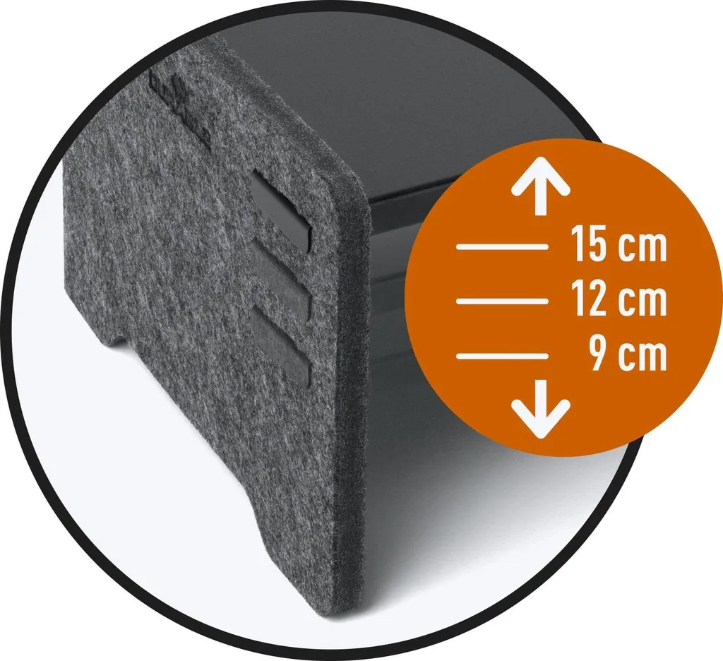Support moniteur réglable en hauteur Durable Effect gris ergonomique - 16