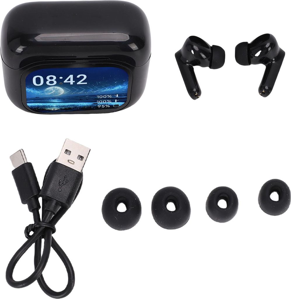 AI Translation Earbuds Real Time LCD Touch Screen 164 Sprachen Buletooth 5.4 Translator Kopfhörer für Reisen