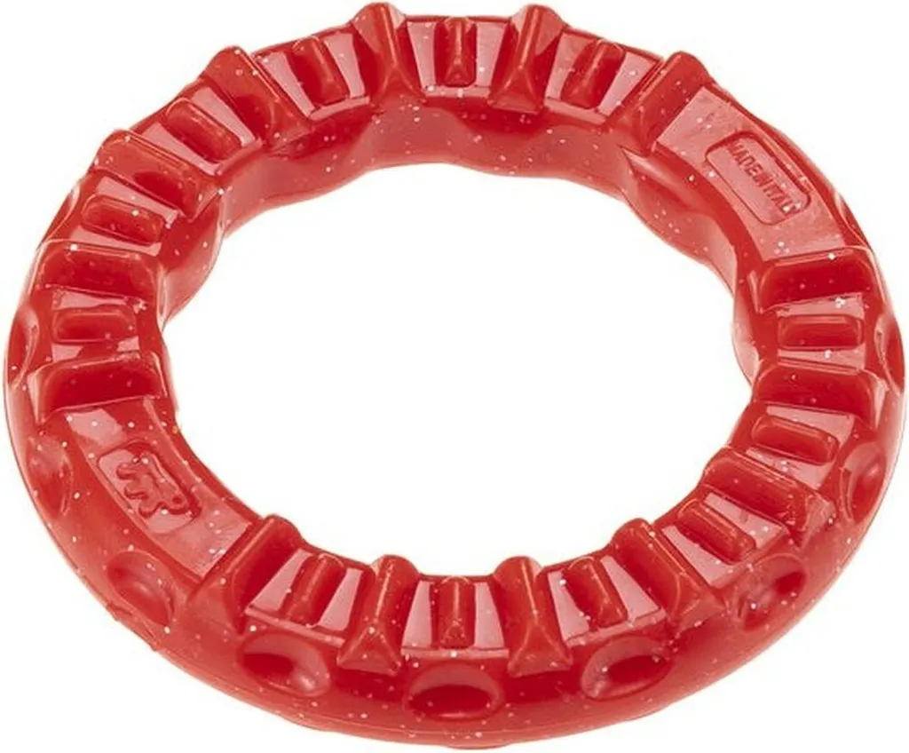 Anello Ferplast Smile S Rosso | Gioco Masticativo Antistress per Cani