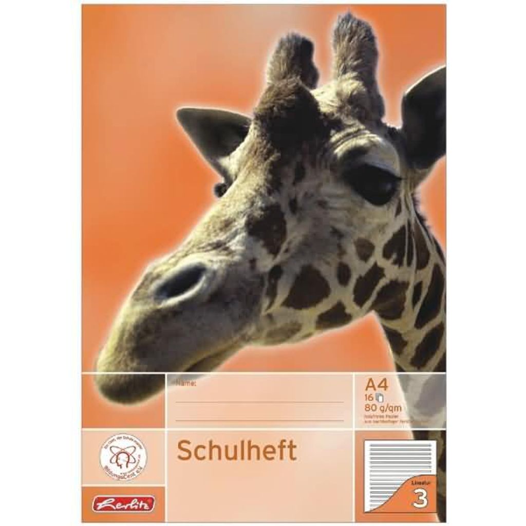 Herlitz 3321809, Mehrfarbig, 16 Blätter, Liniertes Papier, Produktbild 