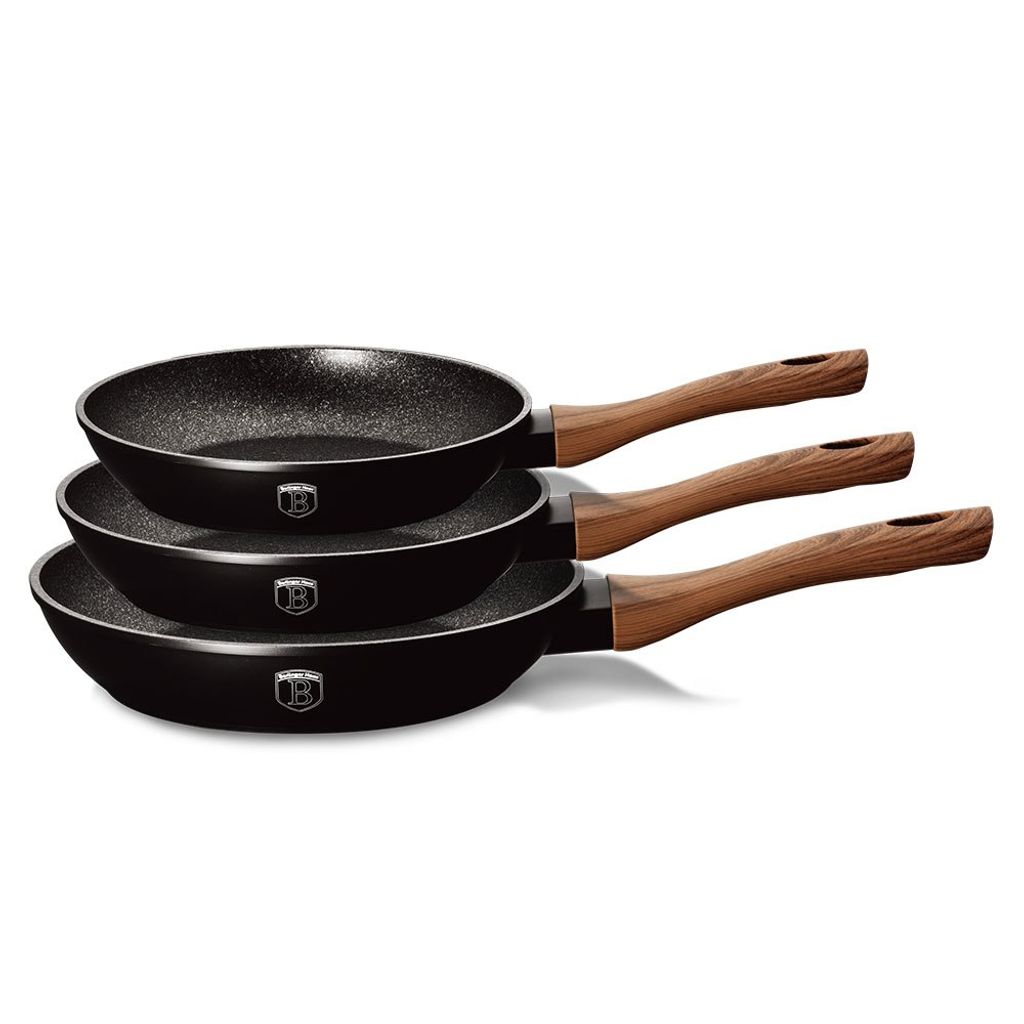 Berlinger Haus 3-teiliges Bratpfannenset Ebony Rosewood BH1727