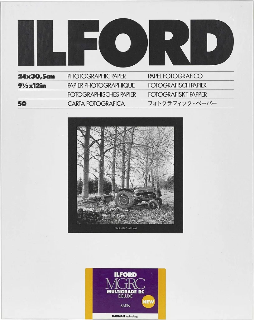 Ilford MG RC DL 25M 24x30 50 fogli - Carta Fotografica Satinata Professionale