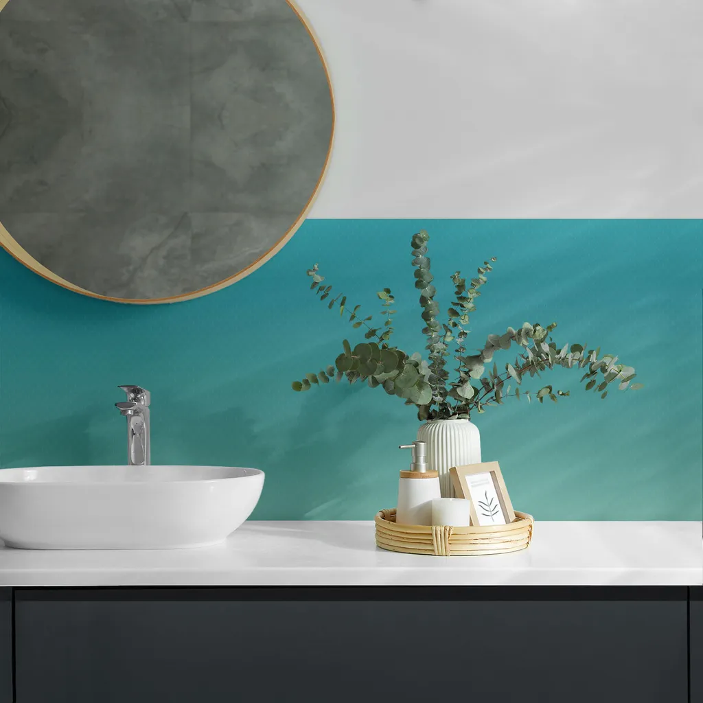 Gradiente elegante con motivo - Piastrelle autoadesive - Piastrelle da parete - Pannelli da parete - Piastrelle autoadesive per il bagno - Piastrelle autoadesive per la cucina - Carte da parati autoadesive - Decorazione murale - 4 Unità 50 x 50 cm - 3