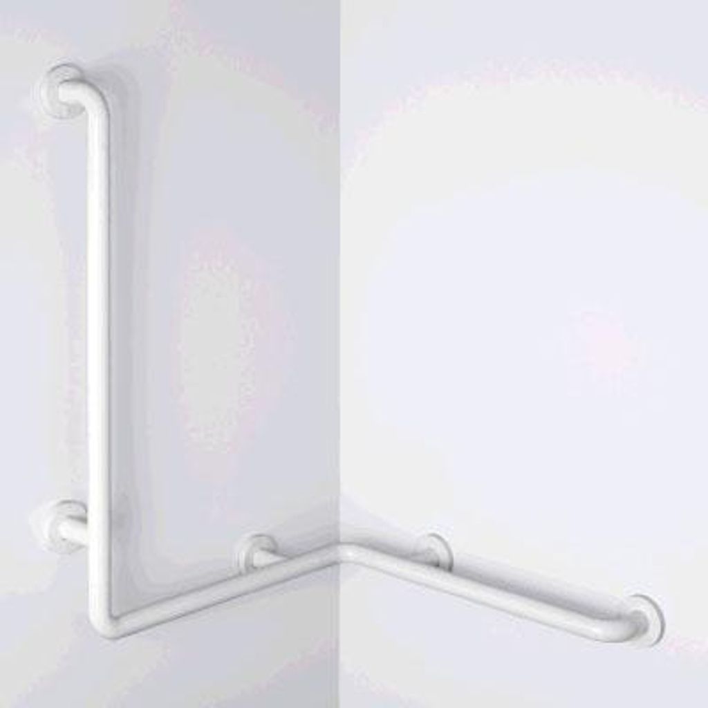 pba 01 Duschhandlauf, R BH 660x660x820, und Brausehalterstange, aus Nylon