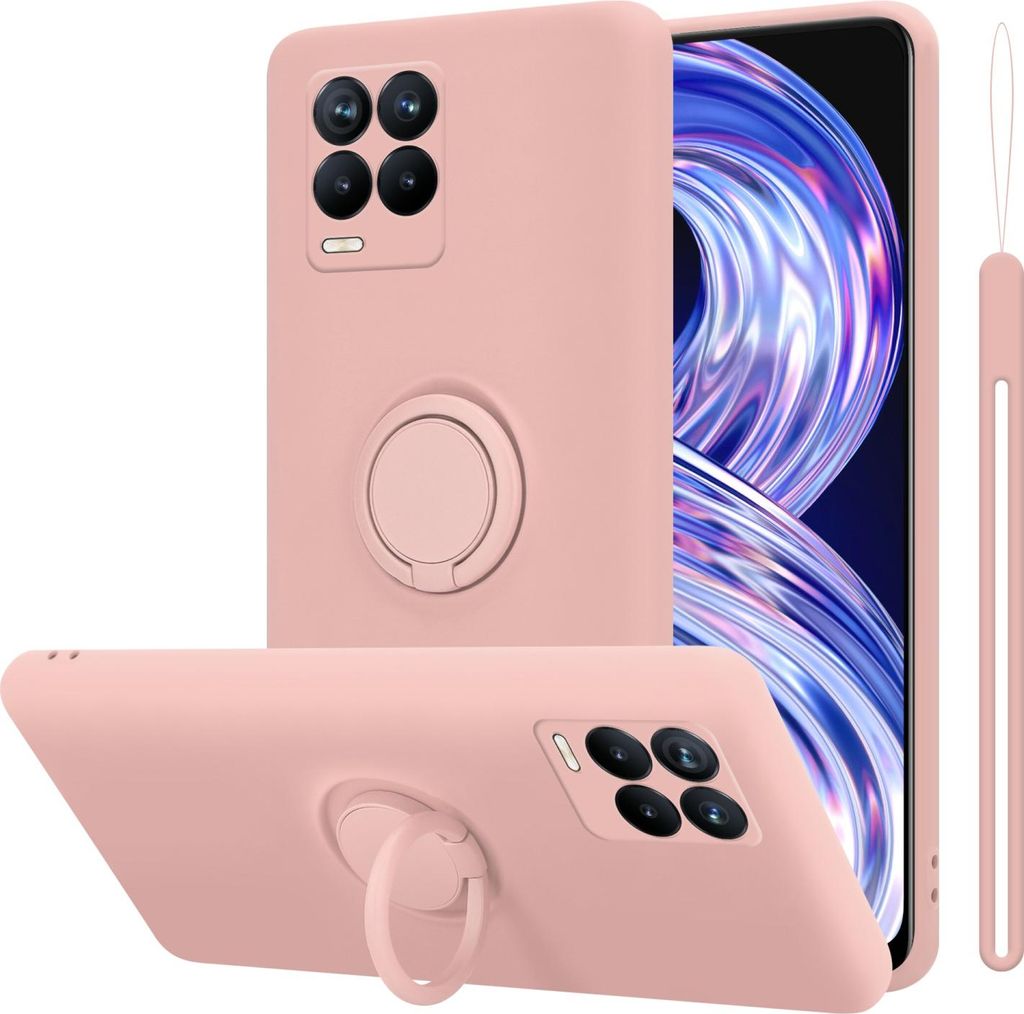 Cadorabo Hülle für Realme 8 4G / 8 PRO Schutz Hülle in Rosa Handyhülle TPU Etui Case Cover